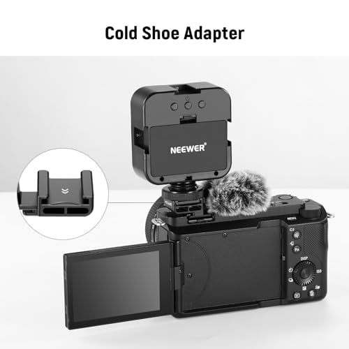 NEEWER Cold Shoe Wind Muff for ZV Series Vlog Cameras, CA133, Black - style: CA133 Black