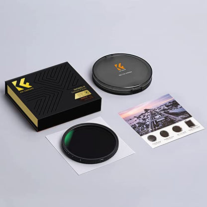 K&F CONCEPT 52mm Variable ND Lens Filter ND8-ND128 (3-7 Stop) No X Cross - size: 52mm