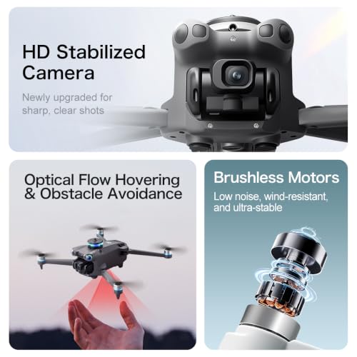 FPV Drone with HD Camera for Adults Beginners, GPS Drone with Screen on Controller, Obstacle Avoidance, Auto Return, Fishing Drones with One-Key Payload Drop Delivery Function, Foldable RC Quadcopter for Outdoor Shooting Camping Fishing Gift Delivery Quad