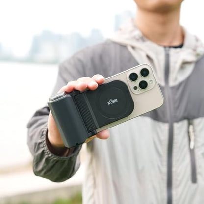 Travel Magnetic Phone Camera Grip for MagSafe iPhone 17 16 Pro Max - color: Magsafe Phone Grip-Black