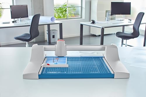 Dahle 440 Premium Rotary Trimmer, 14" Cut Length, 30 Sheet Capacity, Self-Sharpening, Automatic Clamp, German Engineered Paper Cutter - size: 14" Cut Length