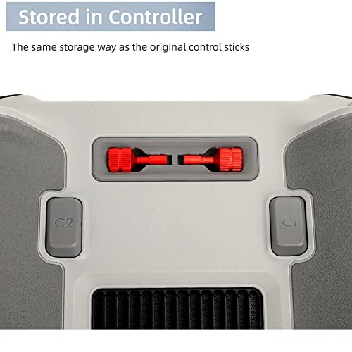 2 PCS/Set Mini 3 PRO Drone Remote Control Joystick Thumb Rocker Stick Protector Rod for DJI Mini3 PRO Controller Accessories (Red 1 Pair)