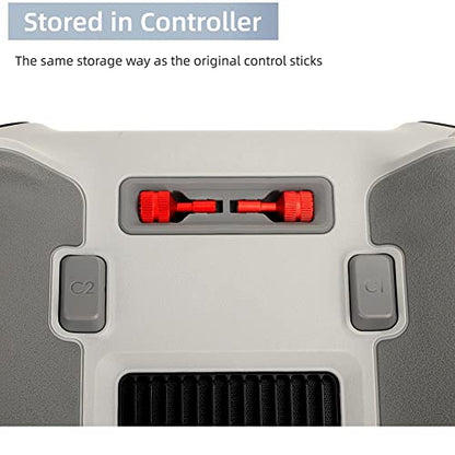 2 PCS/Set Mini 3 PRO Drone Remote Control Joystick Thumb Rocker Stick Protector Rod for DJI Mini3 PRO Controller Accessories (Red 1 Pair)