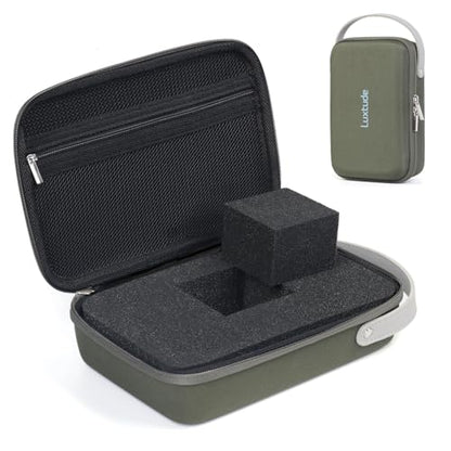 Luxtude Hard EVA Case with Foam, Hard EVA Shockproof Camera Organizer Case - color: Green, size: Small