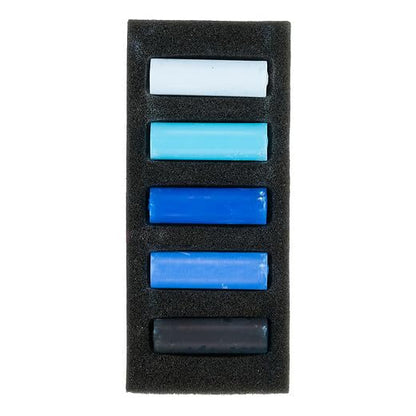 Rembrandt Soft Pastel Set, Deep Blues, 5 Count