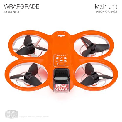 WRAPGRADE Skin Sticker Compatible with DJI NEO Full Wrap (Neon Orange) - color: Neon Orange