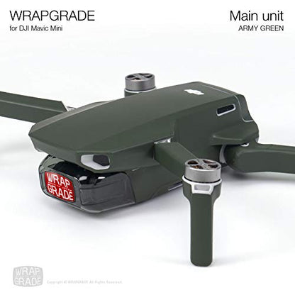 Wrapgrade Skin Compatible with DJI Mavic Mini (Army Green) - color: ARMY GREEN