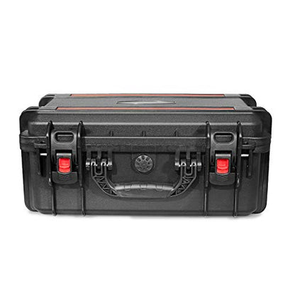 Waterproof Hard Shell Case with DIY Customizable Foam Insert 19 x 14 x 8in - color: Black