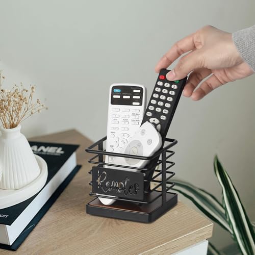 Remote Control Holder, Remote Storage Organizer Caddy (for 2 or 3 Remote Controls),Remote Holder for Table