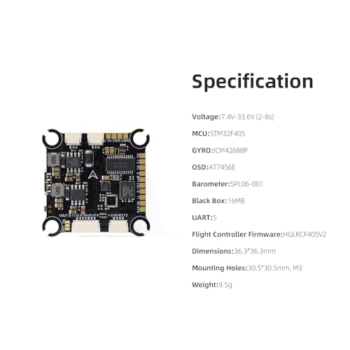 HGLRC F405 8S V1 FC Flight Controller High-performance ICM42688P M3 for FPV Racing Freestyle Drones