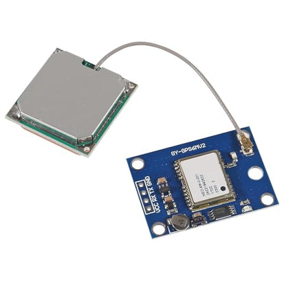 AITRIP 2PCS GY-NEO6MV2 NEO-6M GPS Flight Controller Module 3V-5V with Super Strong Ceramic Antenna EEPROM APM 2.5 for for Arduino IOT Pi GPIO Flight Control