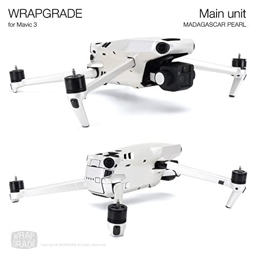 WRAPGRADE Skin Compatible with DJI Mavic 3 Pro (Madagascar Pearl) - color: Madagascar Pearl / Pro