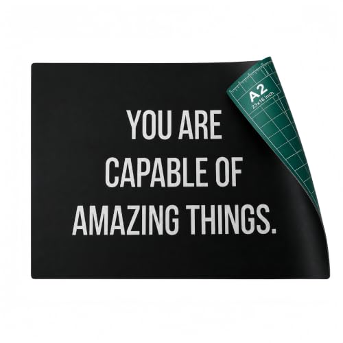 23" x 17" Self Healing PVC Cutting Mat, A2-Black or Green - color: A2-Black or Green