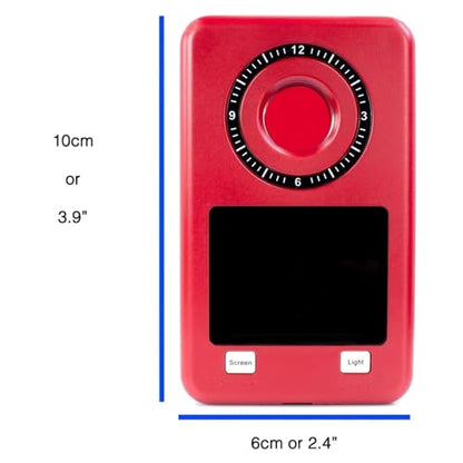 Mic-Lock 2-in-1 Bundle - Camera Finder Pro & Radio Frequency Detector - Anti Spy Hidden Device Finder - Secure Your Space (Red) - color: Red, size: Bundle (RF and Camera Pro)