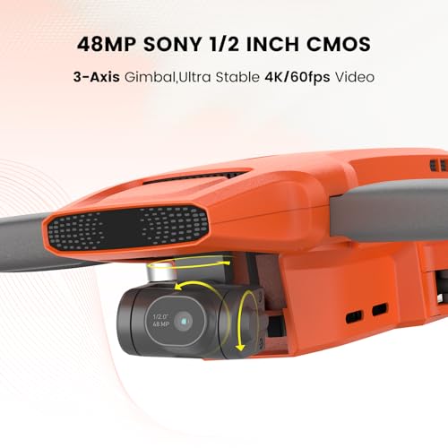 FIMI Mini 3 Drone with Camera for Adults 4K, Upgraded Imaging Module, 3-Axis Gimbal, 9KM HD Transmission, 4K/60fps 48MP Camera, AI Night Vision, Auto Return, Visual Tracking, 64min Flight
