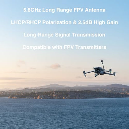 5.8GHz FPV Antenna, 2.5db LHCP SMA Male Replacement Antenna - color: UP155L