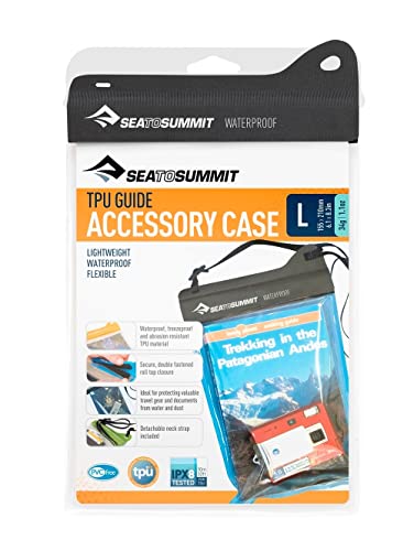 Sea to Summit Waterproof TPU Accessory Case - color: Black, size: Large (8.5 x 6 inches)