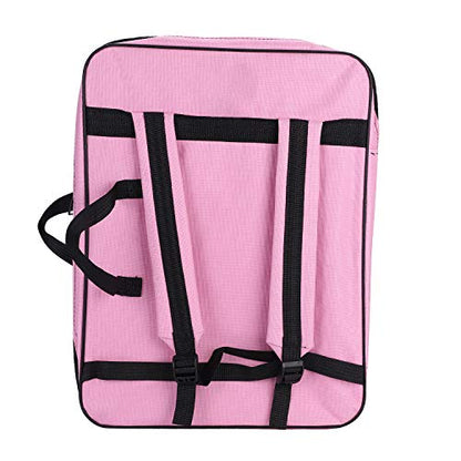 A3 Art Portfolio Carry Case Bag Drawboard Storage Portable Shoulder Tote - color: Pink