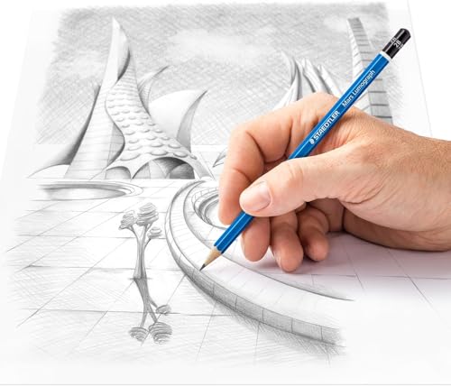 STAEDTLER Mars Lumograph 2B Graphite Art Drawing Pencil, 6 Pencils - size: 6 Count (Pack of 2)