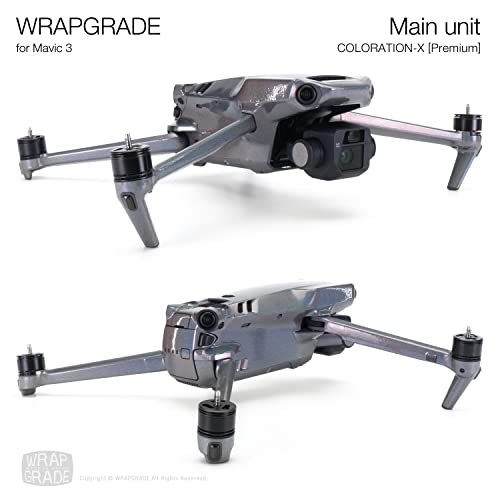 WRAPGRADE Skin Compatible with DJI Mavic 3 Pro (Coloration-X) - color: Coloration-x / Pro
