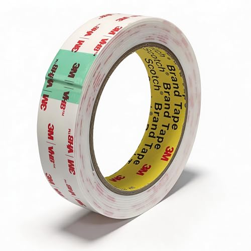 3M Double Sided Mounting Tape Heavy Duty Made of 3M VHB 4950 1"×10 Ft White Waterproof Foam Tape Strong Adhesive Strip Tape for Automotive Trim Insulation Strip Office Home Décor - size: 1"×10 Ft