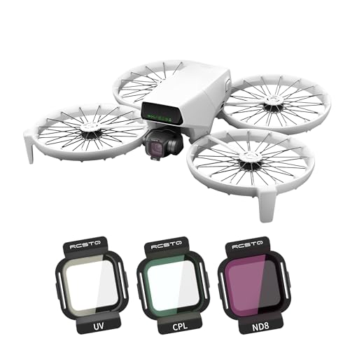 3Pcs ND Filters Set for DJI Flip, Multi-Coated Gimbal Camera Protective Lens Filters for DJI Flip Accessories(ND8, CPL, UV) - color: 3Pcs-ND8,CPL,UV