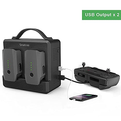 Smatree Mavic Pro Charging Station with Multi Battery Charger Compatible for DJI Mavic Pro/DJI Mavic Platinum Drone Intelligent Flight Battery