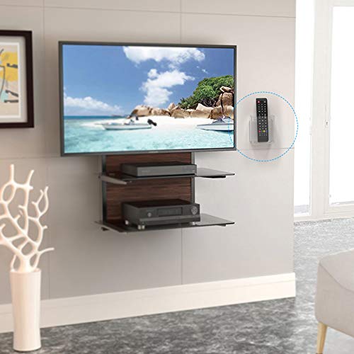 Clear Wall Mount Remote Holder, Adhesive Phone Storage Box, 1 Pack