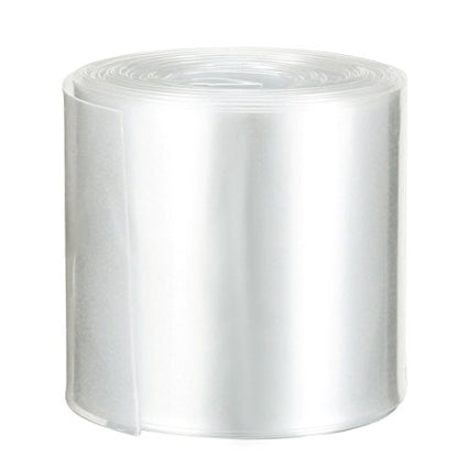 uxcell Battery Wrap PVC Heat Shrink Tubing 50mm Flat Width 5M Long Clear - color: Clear, size: 50mm