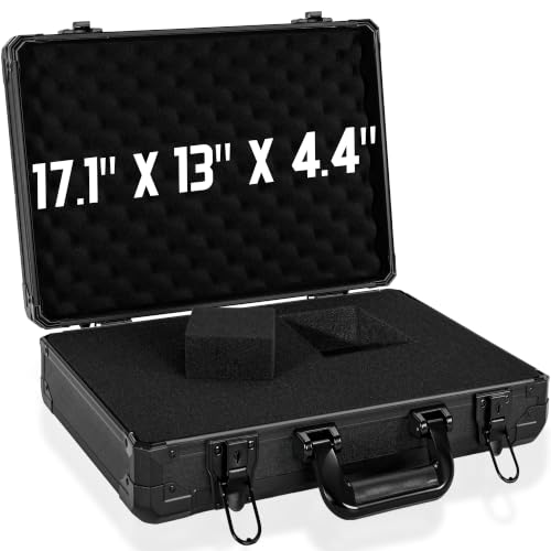 17 InchCarrying Case with Customizable Pre-Diced Foam - size: 17.1x12.6x4.4 Inch