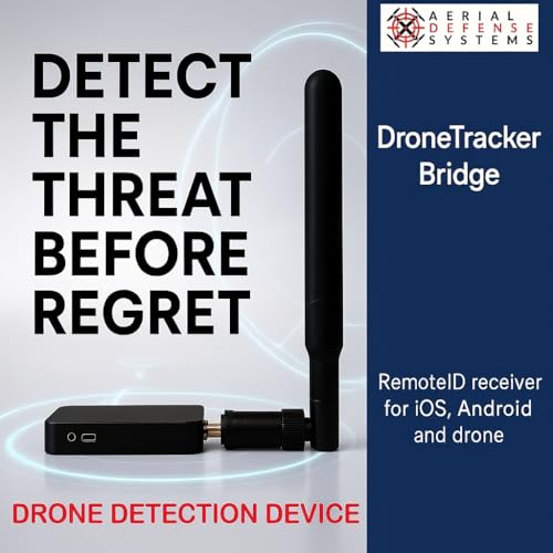 Police Drone & Pilot Detection Kit– Handheld Drone Detection & Tracking Tool | Real-Time Alerts for Law Enforcement, Event Security & Emergency Response | Portable Airspace Awareness Device