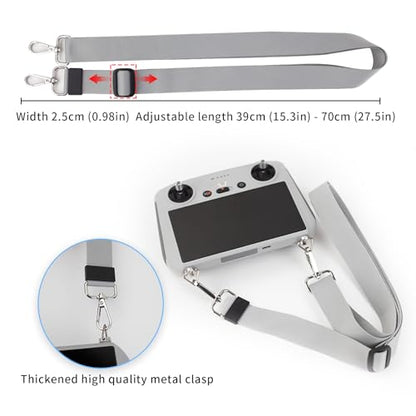 Portable Lanyard Neck Strap for DJI Mini3/mini3 Pro/mini4 Pro/air 2s/air3/Flip - color: Grey