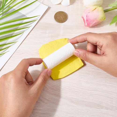 CRASPIRE Polymer Clay Texture Roller Plastic White Embossing Pottery Texture Rollers for Earrings Jewelry Making Clay Modeling Shaping DIY Craft Ceramics Pottery Tool - color: White