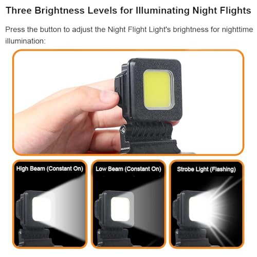 LED Navigation Light & Gimbal Guard for DJI AIR 3S Drone, 2-in-1 Anti-Collision Bumper Protective Cover with 3 Lighting Modes for Night Flying
