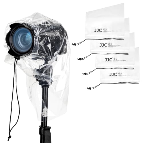 4 Pack Clear Waterproof Camera Rain Cover with a Lens up to 11" - color: (4Pack)for Most Camera