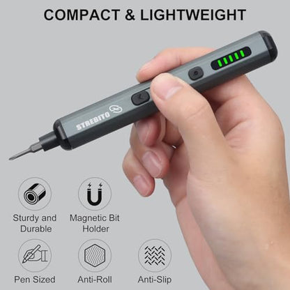 STREBITO Mini Electric Screwdriver Set, 70 in 1 Small Electric Screwdriver - style: Standard