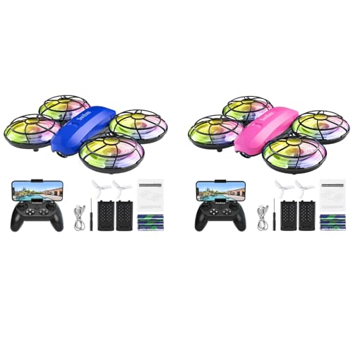 A35 Blue Drone With Camera With A35 Pink Drone With Camera for Kids