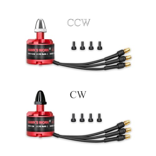 2212 920KV Brushless Motor 2-4S RC Drone & Plane (CW&CCW x 2) - size: CW*2+CCW*2