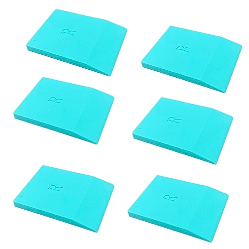 DGAGA 6Pcs Mini Squeegees,Screen Priniting Squeegee for Chalk Paste Silk Screen Stencil Squeegee for Chalk Paste Paint/Ink Rubber Squeegees Scraper Chalk Paint Screen Printing Kit - color: 6pcs