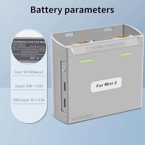 Mini2 Dual-Channel Battery Charger Two-Way Charging Hub for DJI Mini 2 SE