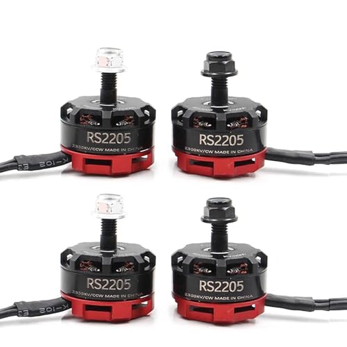 RS2205 2205 2300KV CW CCW FPV Brushless Motor 3~4S Lipo 30A 4in1 ESC for RC Quadcopter Multicopter Racing Drones DIY (2PCS CW and 2PCS CCW) - style: 2PCS CW and 2PCS CCW
