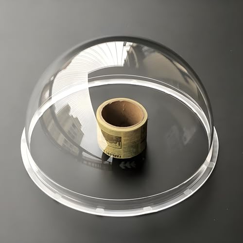 6 Inch Weatherproof Acrylic Clear Camera Dome Cover, CCTV Replacement Transparent Lens Cap, Surveillance Security Camera Protective Shield, 152mm Outer Diameter, 85mm Height