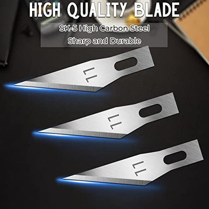 JETMORE 120 Pack Exacto Knife Blades 11, Hobby Knife Blades for Crafting - size: 120 Pack