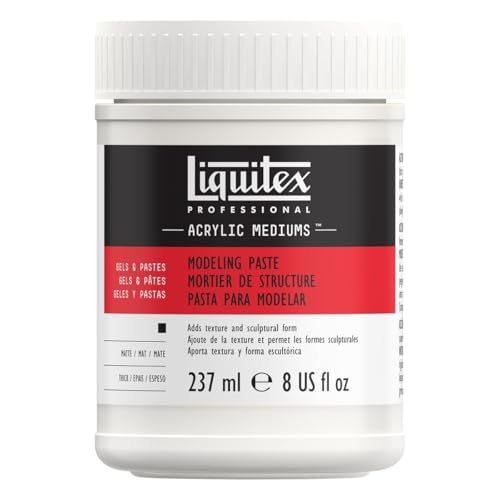 Liquitex Professional Modeling Paste, 237ml (8-oz) - color: Modeling Paste, size: 1 Count (Pack of 1), style: 8-oz