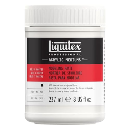 Liquitex Professional Modeling Paste, 237ml (8-oz) - color: Modeling Paste, size: 1 Count (Pack of 1), style: 8-oz