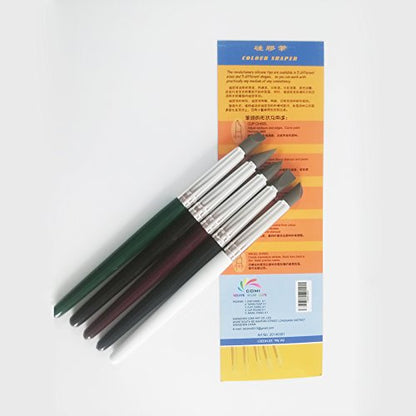 COMIART Clay Sculpture Tools Silicon Color Shapers Painting Brushes Size 6 - size: size6