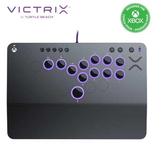 Turtle Beach Victrix Pro KO Leverless Esports All Button Fight Stick, Xbox - color: Gray