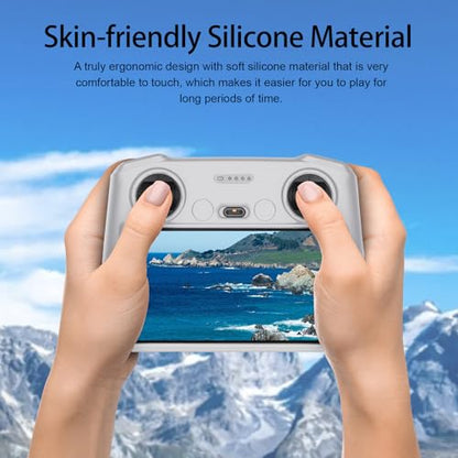 RC Protective Silicone Cover for DJI RC Drone Remote Controller, Anti-Glare Screen Shade & Shockproof Case Controller Accessories,Compatible with DJI Mavic 3/DJI Mavic 3 Cine/DJI Mini 3 Pro - color: Grey, style: RC Remote Controller