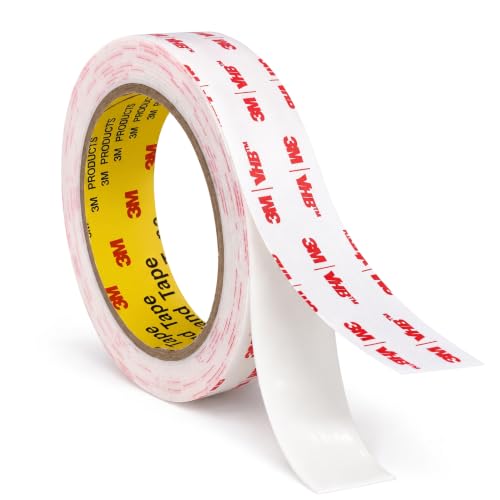 Double Sided Tape Heavy Duty 1''×10Ft 4950 White, 1.1mm Thick Wall Tape - size: 1''×10Ft