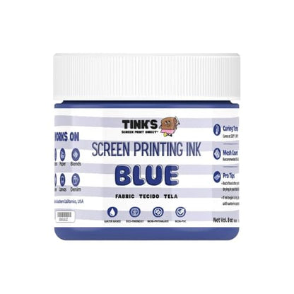 Tinks® Screen Printing Ink - Blue - 8 oz. - color: Blue
